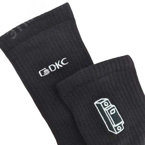 Изображение товара Носки черные с вышивкой, размер 41-44 (шт)