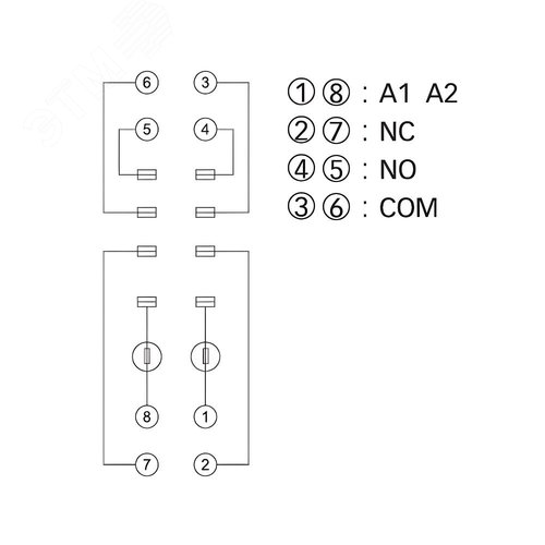 Колодка с клеммами push-in для реле IRM - фото 6