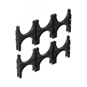 Держатель расстояния (кластер) для двустенных трубс фиксацией, д.110мм, тройной - фото 4