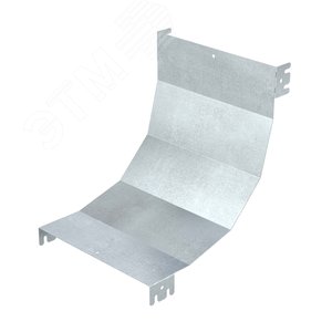 Крышка на угол вертикальный внутренний 90 градусов, 50х400 R900, горячеоцинкованная в комплекте с крепежными элементами исоединительными пластинами, необходимыми для монтажа - фото 1