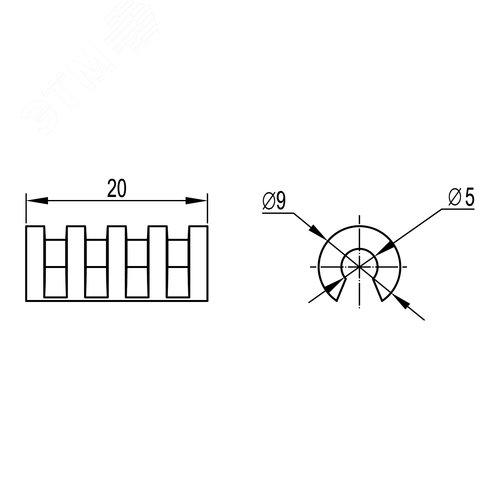 Держатель крышки (для проволоки d5 мм) - фото 2