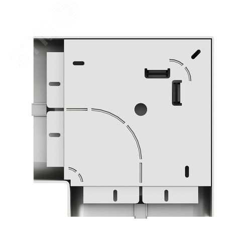 Угол плоский 110х50мм серый металлик - фото 2