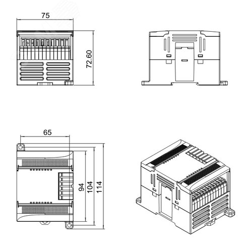 Модуль расширения, 16 выходных реле - фото 2