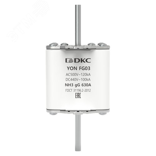 Предохранитель YON ножевого типа FG3 с одинарной индикацией 630А - фото 2
