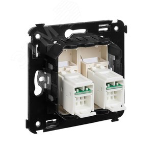Avanti Розетка RJ-45 в стену, кат.6 двойная, ''Ванильная дымка'' - фото 4