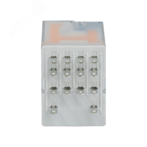 Реле миниатюрное промышленное общего назначения c норм. срабатыванием 0,6UN, 4CO, коммутируемый ток 6 А, AgSnO, напряжение 220V DC, опция – тест-кнопка+светодиод+защитный диод - фото 3