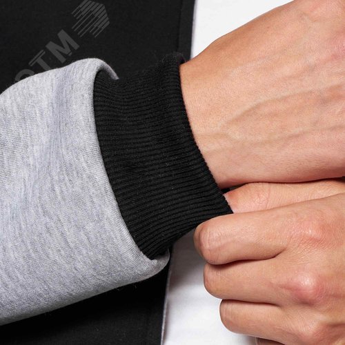 Бомбер черно- серый, размер M - фото 10