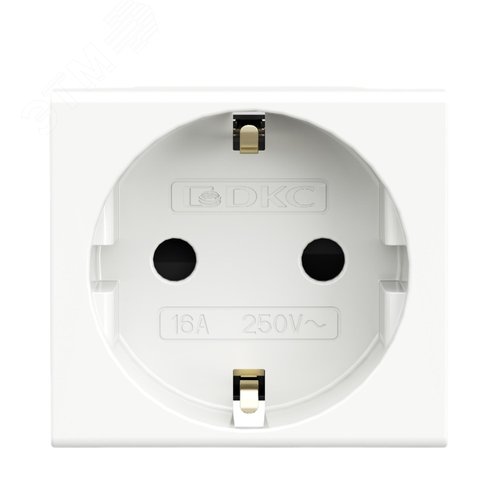 Розетка силовая 2Р+Е, со шторками, ЭУИ Вива (Viva) - фото 1