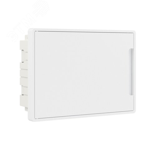 Щиток 12 мод встраиваемый Фрейм (FRAME), белый, с белой дверцей, с 2 шинами PEN на 6 и 8 отв. - фото 1