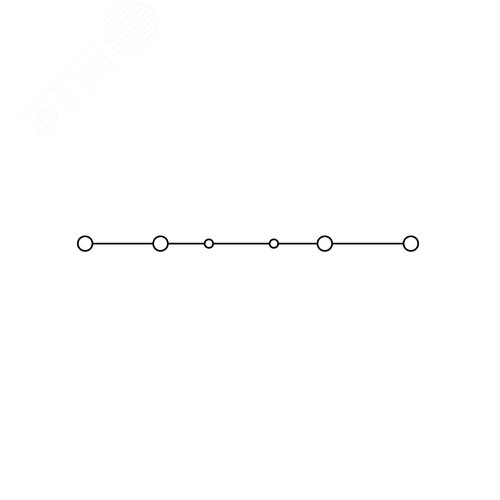 Клемма проходная, винтовой зажим, 4 точки подключения, 2.5 кв.мм, серая - фото 4