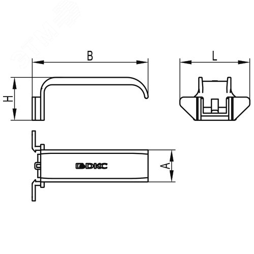 Фиксатор кабеля для короба RL6 40 - фото 2