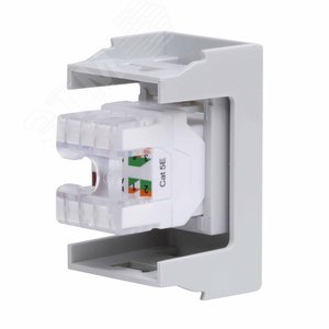 Розетка RJ-45 кат.5E, ЭУИ Вива (Viva),1 мод.,сер - фото 3