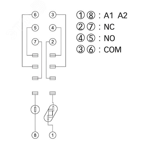 Колодка с винтовыми клеммами для реле IRM - фото 6