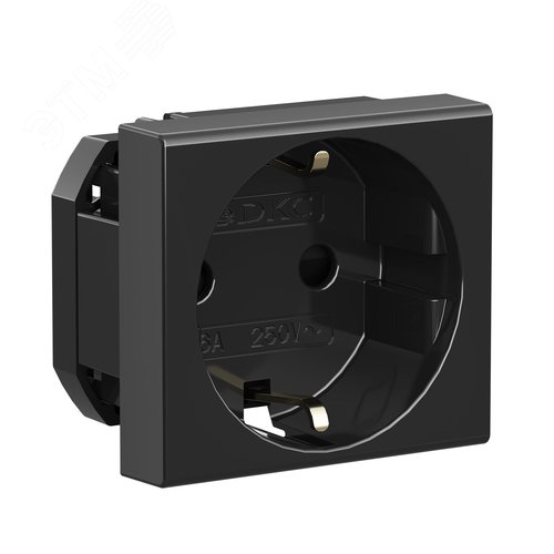 Розетка силовая, ЭУИ Вива (Viva), 2 мод., цвет че - фото 2