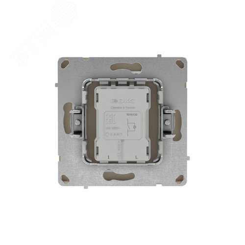 Выключатель одноклавишный с подсветкой, KANT, ванильный марципан - фото 4