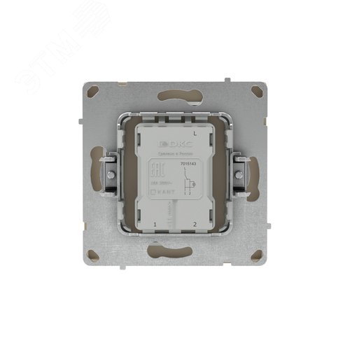 Переключатель одноклавишный с подсветкой, KANT, ванильный марципан - фото 4