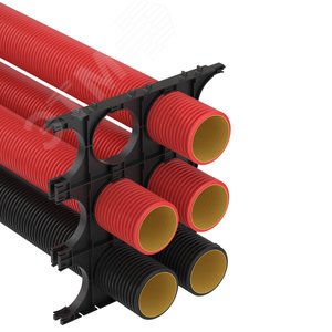 Держатель расстояния (кластер) для двустенных трубс фиксацией, д.110мм, тройной - фото 6