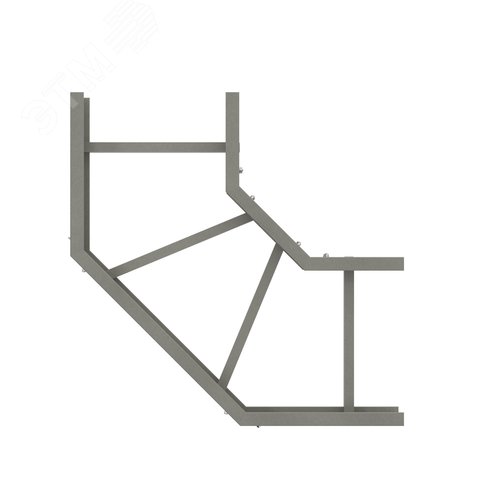 Угол горизонтальный 90 градусов 100x400 R300, стеклопластик - фото 2