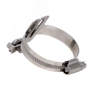 Хомут для заземления металлорукава и жестких труб 32-50 мм, нержавеющая сталь - фото 2