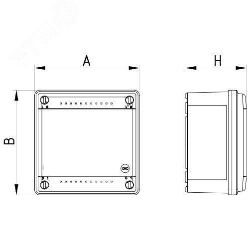 Коробка пластиковая FS с гладкими стенками и клеммниками  IP56 100х100х50мм  5р  450V 10A  6мм.кв. - фото 6