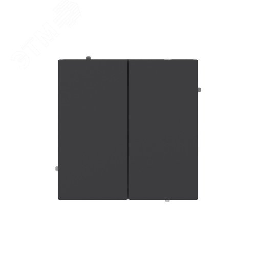 Кнопка двухклавишная, KANT, черный уголь - фото 1