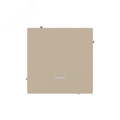 Переключатель одноклавишный с подсветкой, KANT, ванильный марципан - фото 1