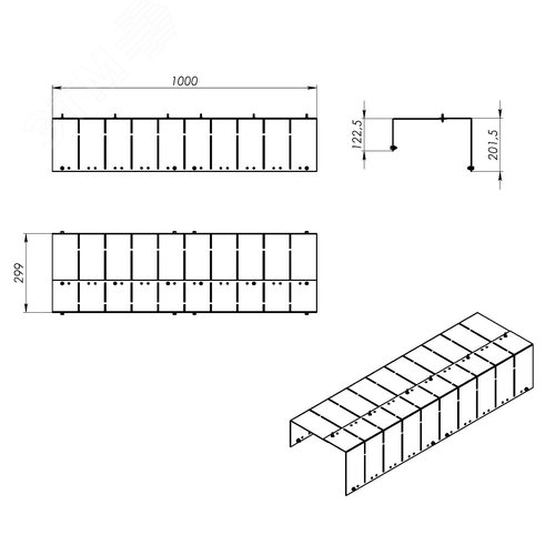 Комплект зашитного кожуха ступенчатой шинной системы 4P - фото 5