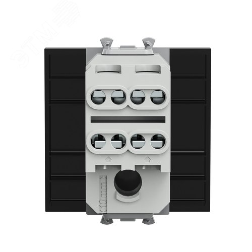 Avanti Выключатель двухполюсный одноклавишный модульный, , Черный квадрат, 2 модуля - фото 3