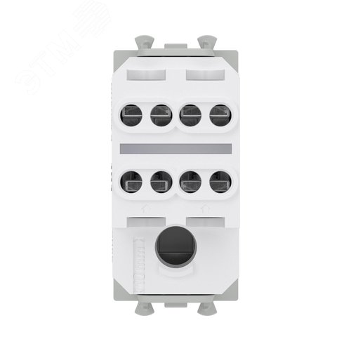 Avanti Выключатель двухполюсный одноклавишный модульный, , Белое облако, 1 модуль - фото 3