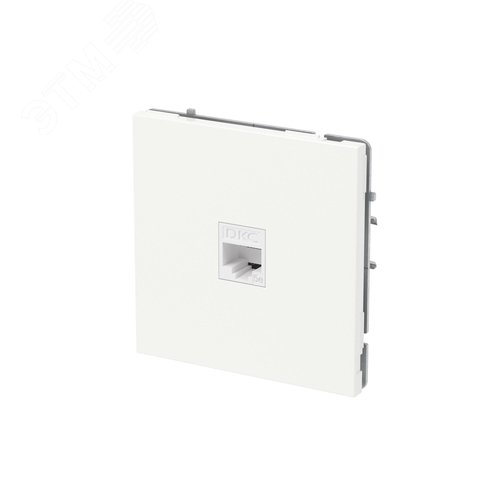 Компьютерная розетка RJ-45 без шторки, кат.5е одинарная, KANT, белая магнолия - фото 2