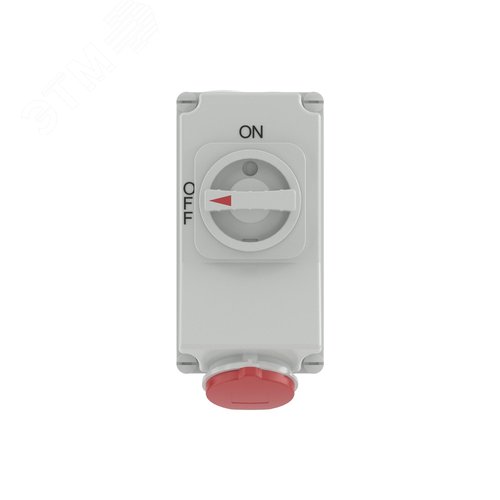 Розетка наружной установки с механической блокировкой и боковым расположением разъема IP44 32 - фото 3