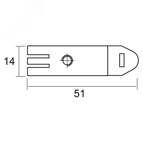 Клипса под профиль OMEGA FIX KLIP M4 - фото 2