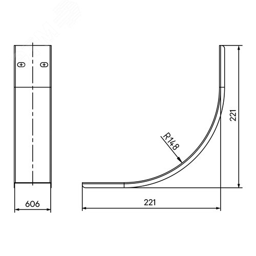 Крышка на угол вертикальный внутренний 90 градусов 80х600, 2,0 мм, цинк-ламель, в комплекте с крепежными элементами необходимымидля монтажа - фото 2