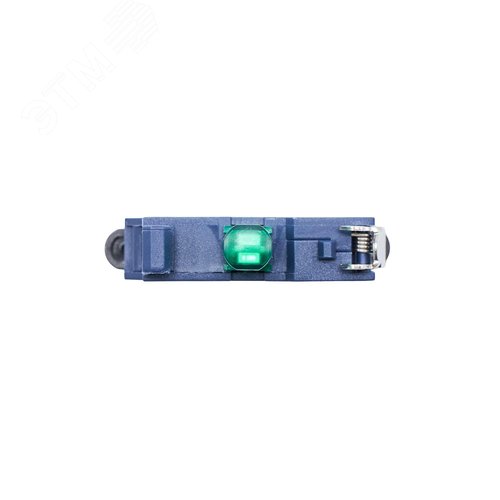 Контактный блок с клеммным безвинтовым зажимом со светодиодом на 220В, зеленый - фото 3