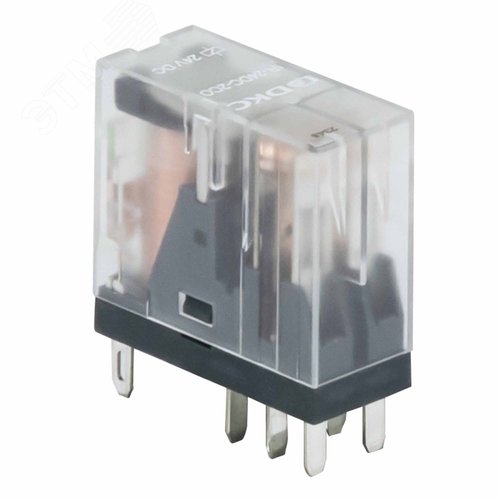 Реле миниатюрное промышленное, 2CO, коммутируемый ток 8 А, AgSnO, напряжение 24V DC, опция – светодиод - фото 3