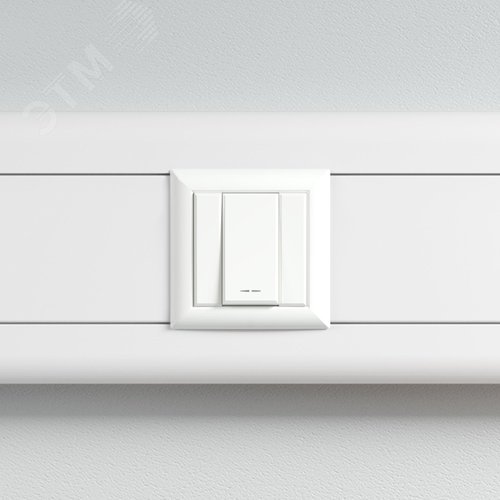 Кнопка модульная, Avanti, белое облако, 1 модуль - фото 5