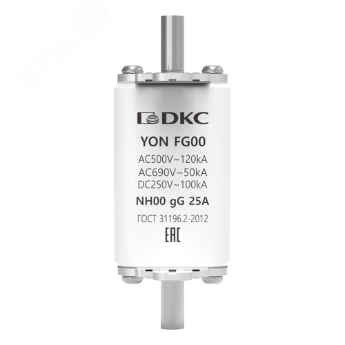 Предохранитель YON ножевого типа FG00 с одинарной индикацией 25А - фото 2