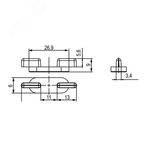 Ограничитель плит фальшпола - фото 2