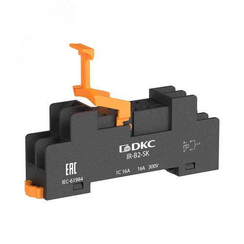 Колодка c винтовыми клеммами низкопрофильная для реле IR на 2 группы контактов - фото 1