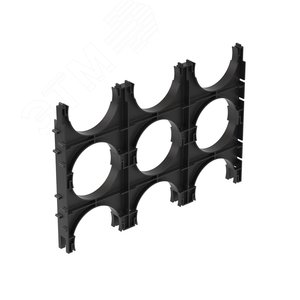 Держатель расстояния (кластер) для двустенных трубс фиксацией, д.110мм, тройной - фото 5