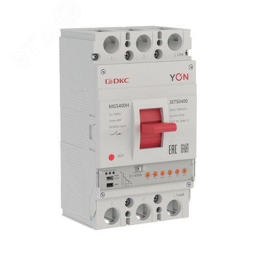 Выключатель автоматический YON max MGS400H 3P 160-400А 75кА с электронным расцепителем ETS - фото 1