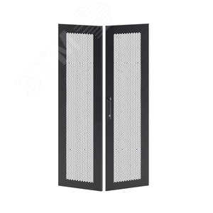 Изображение товара Дверь перфорированная двухстворчатая для IT-CQE 1400x600 RAL9005 (шт)