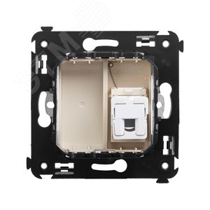 Avanti Телефонная розетка RJ-12 в стену одинарная, , Ванильная дымка - фото 3