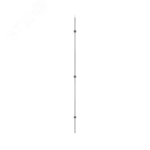 Изображение товара Мачта молниеприемная для установки в грунт, 7 метров (упак)