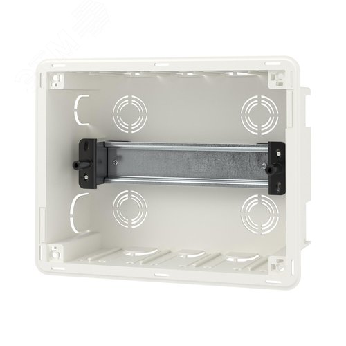 Щиток 8 мод встраиваемый Фрейм (FRAME), белый, с белой дверцей, с 2 шинами PEN на 6 и 8 отв. - фото 4