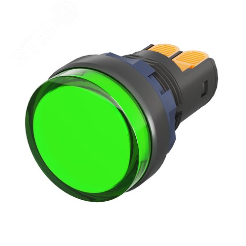 Сигнальная лампа со встроенным диодом 9-24В, зеленая, зажим Plug-In - фото 1