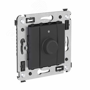 Avanti Диммер поворотный в стену, , Черный матовый - фото 2