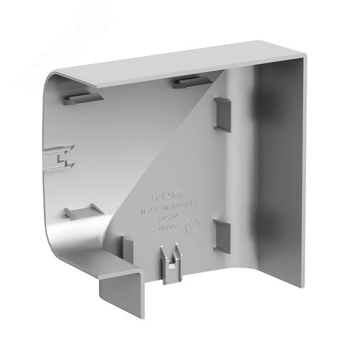 Угол плоский 90х50 мм серый металлик - фото 2