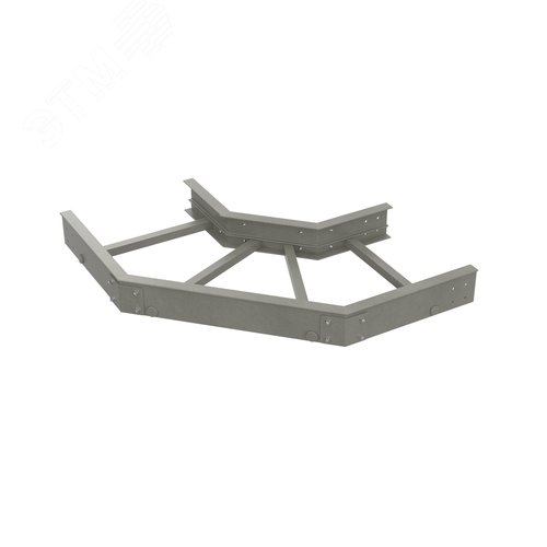 Угол горизонтальный 90 градусов 100x400 R300, стеклопластик - фото 3