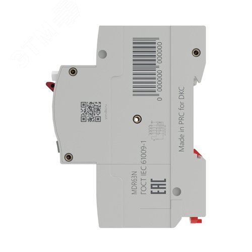 Автоматический выключатель дифференциального тока YON макс (YON max) типа MDR, 3P+N, 10mA, 16A, хар-ка D, 6kA, тип A - фото 4
